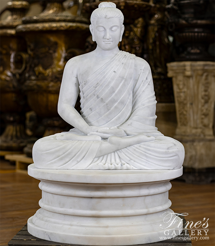 Marble Statues  - Solid Marble Buddha Statue - MS-1420